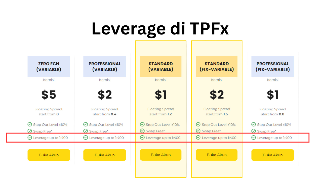 Leverage di TPFx