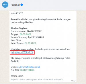 contoh payment link 