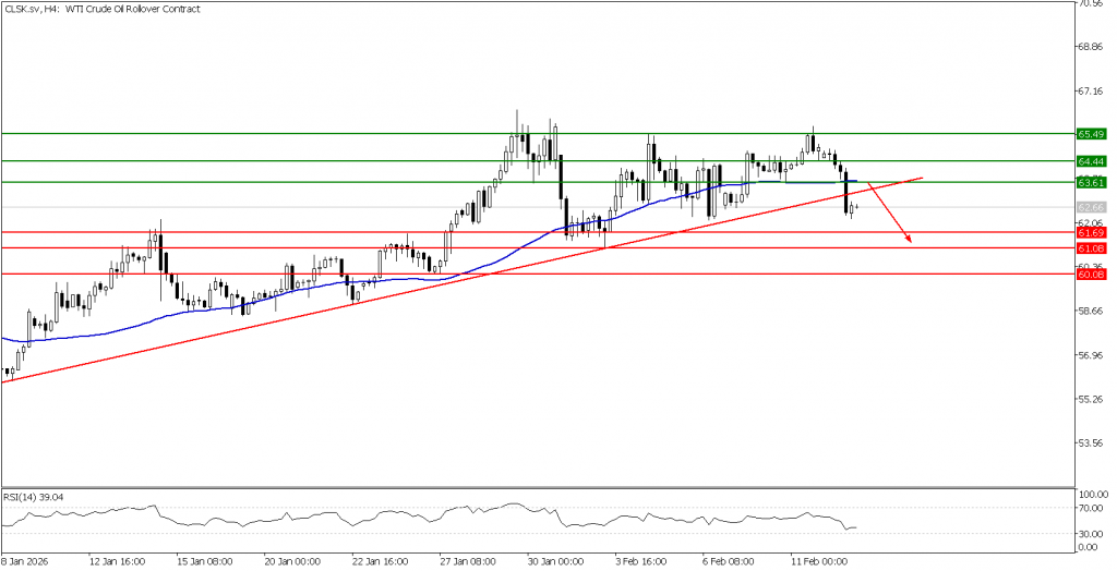 Prospek US Oil 13 Februari 2026 - TPFx